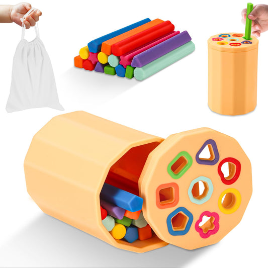 LittleLamb shape-color sorter close-up promotes early color and shape recognition.