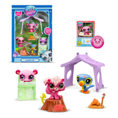 Littlest Pet Shop panda bobblin' head ready for camping adventures.
