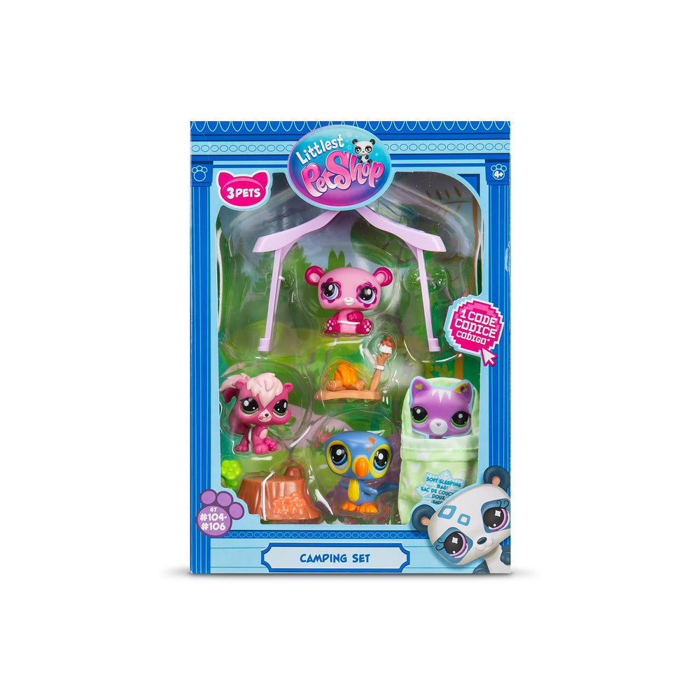 Littlest Pet Shop collection card reveals each pet's traits.
