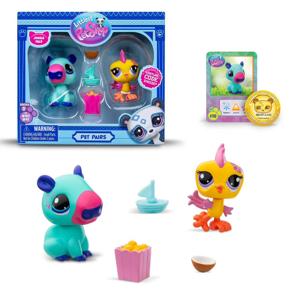 Littlest Pet Shop mini toys shown in a 2-pack for imaginative play