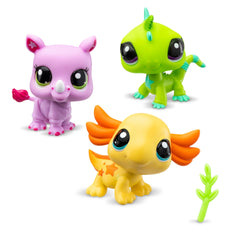 Littlest Pet Shop Axolotl mini figure in Wild Vibes tube for storytelling.