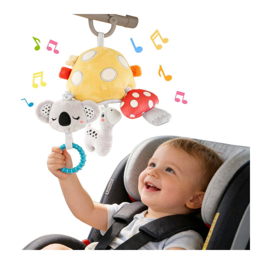 Littlove musical car-seat toy koala vibration for calming infants on trips.