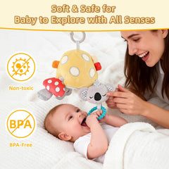Littlove mirror clip shows baby-safe reflection for self-awareness.