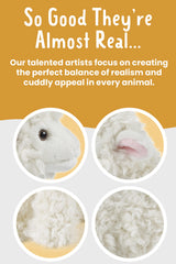 Living Nature Lamb realistic details highlight fur, eyes, and craftsmanship.