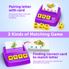 LIWIN LET'S GO! Letter cubes and cards support memory and early spelling