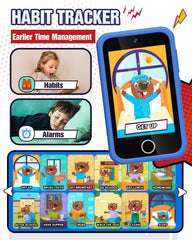 Lizzbey phone includes 26 puzzle games to boost logic.
