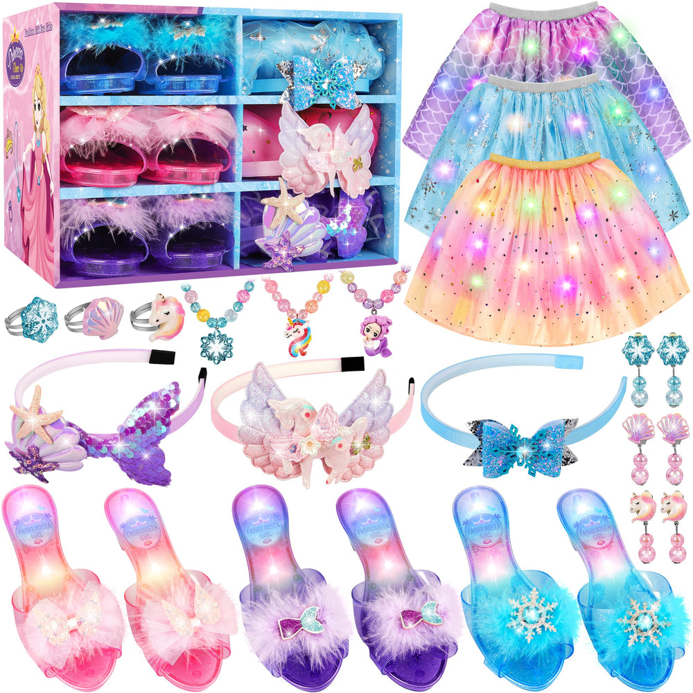 LJZJ princess skirts with stars spark imaginative dress-up play.