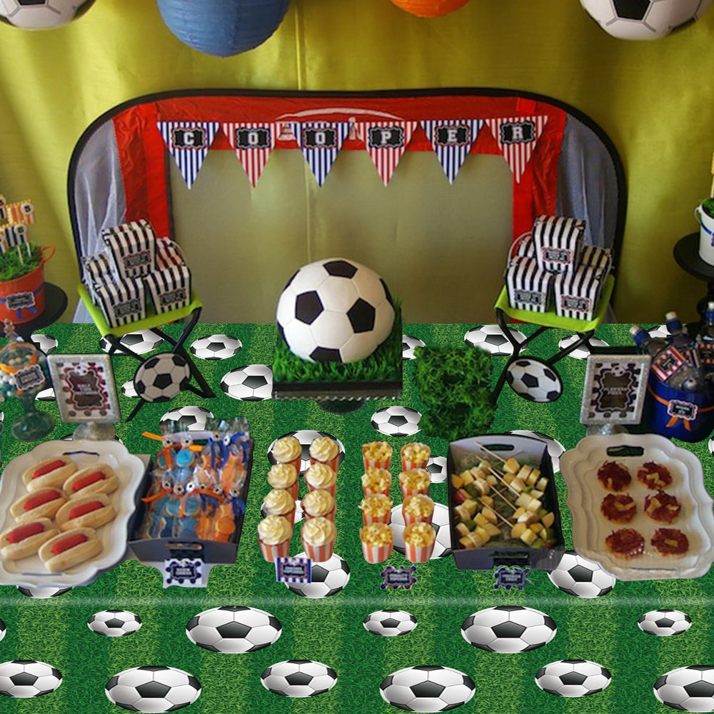 Reusable LKTMIUT soccer tablecloths offer convenient, multiple-use decor solutions.
