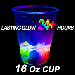 LLKMDSS LED flashing cups 40-pack illuminate drinks and party ambiance