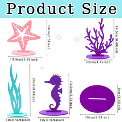 LLMSIX mermaid starfish decor creates playful ocean accents for centerpieces