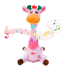 LLUKEME Dancing Talking Giraffe Toy in purple for active playtime