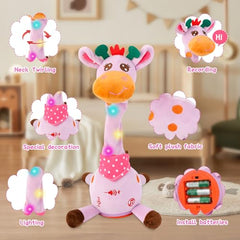 LLUKEME giraffe glow lights on during songs for visual appeal