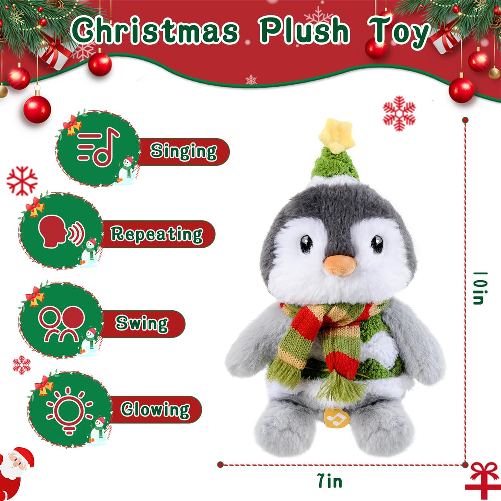 LLUKEME penguin dancing and singing plush elevates family holiday moments