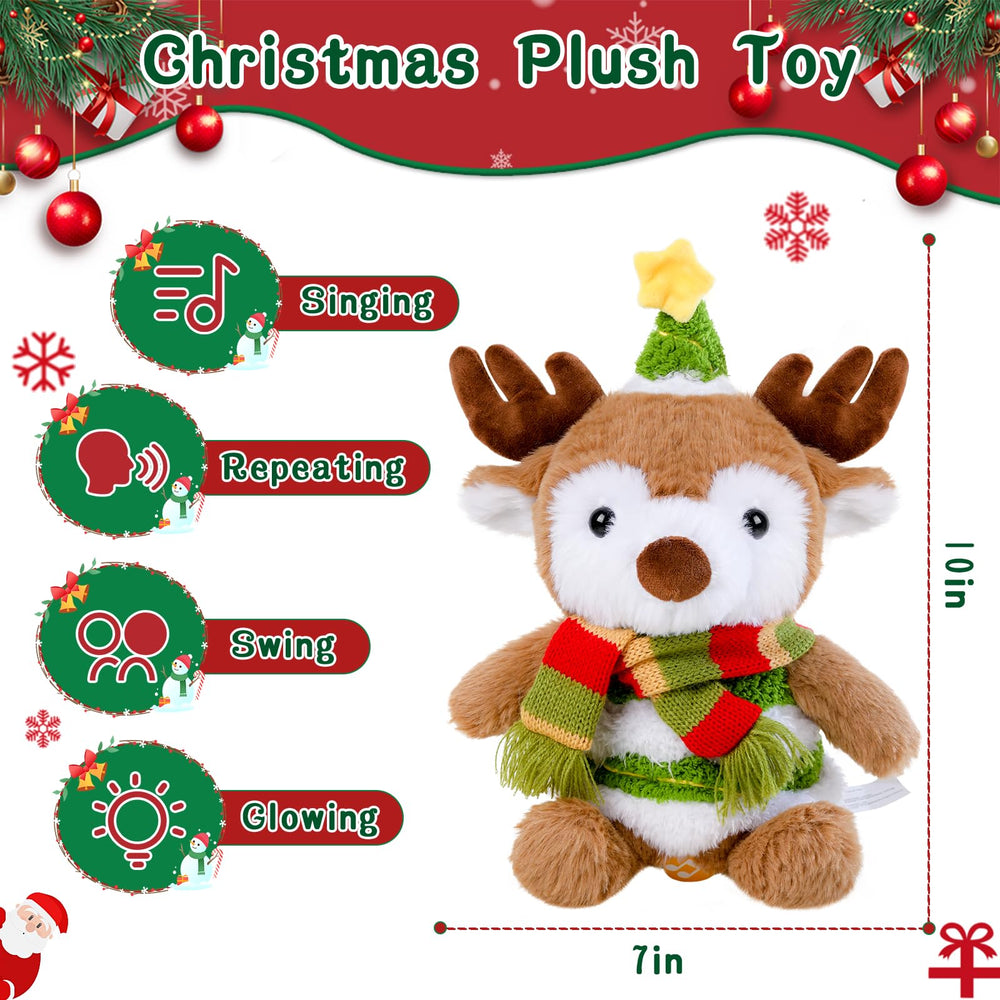 LLUKEME reindeer-wiggling-antlers encourages interactive play