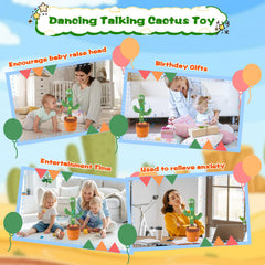 LLUKEME Talking Cactus Toy designed with baby-safe, non-toxic materials