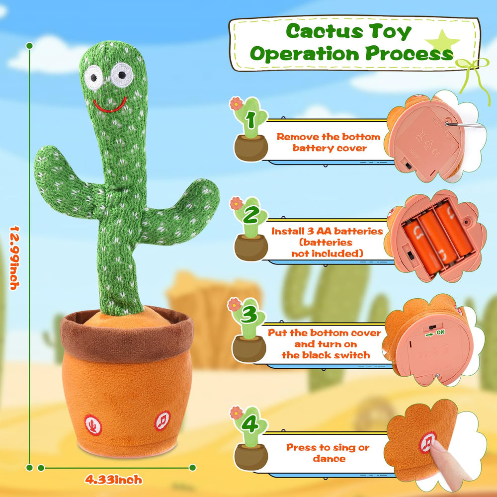 LLUKEME plush cactus is soft and safe for little hands