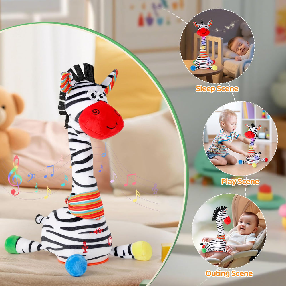 LLUKEME Zebra toy is portable for travel and outings.