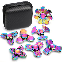 LNCOJOLM rainbow spinner front view emphasizing ergonomic grip for comfortable use