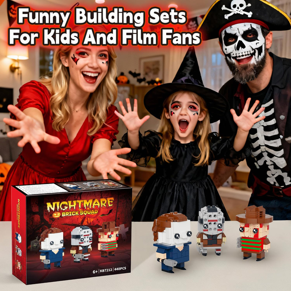 LNJFXB LEGO-compatible Halloween figures for mixed-brand building fun