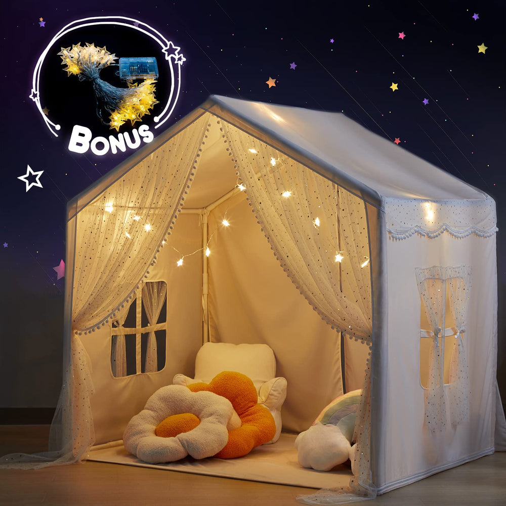 LOAOL play tent spacious interior supports collaborative games and organization