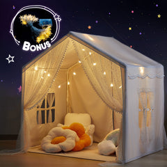 LOAOL play tent spacious interior supports collaborative games and organization
