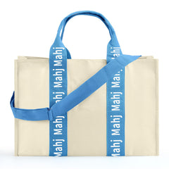 Locmeo mahjong bag tiles 22x15 showing ample storage for tiles and accessories.