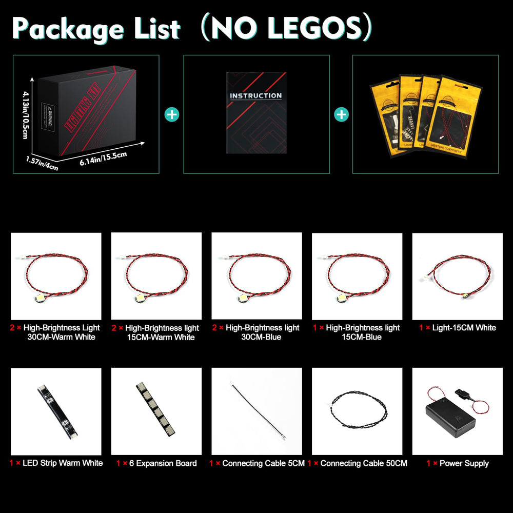 LocoLee lighting kit packaging demonstrates quick setup for gifting or display.
