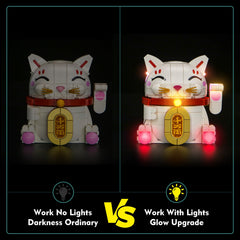 LocoLee light kit fits securely into LEGO Lucky Cat 40813.