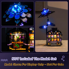 USB-powered LEDs from LocoLee deliver bright illumination for the Black Dahlia Flower.