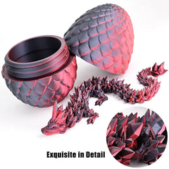 LOCYFENS crystal dragon black red color-shift viewed from multiple angles.