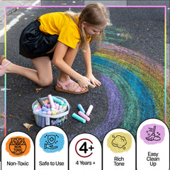 Loddie Doddie reusable chalk bucket keeps art supplies organized on the go.