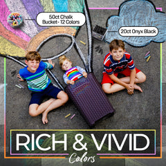 Inspires imaginative street murals and playful chalk games in fresh air.
