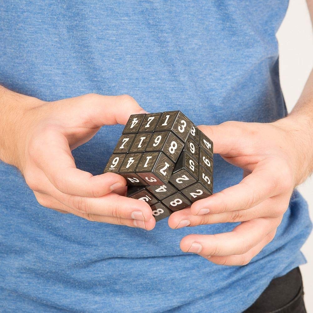 Loftus Sudoku Cube in use ideal for puzzle lovers during commutes