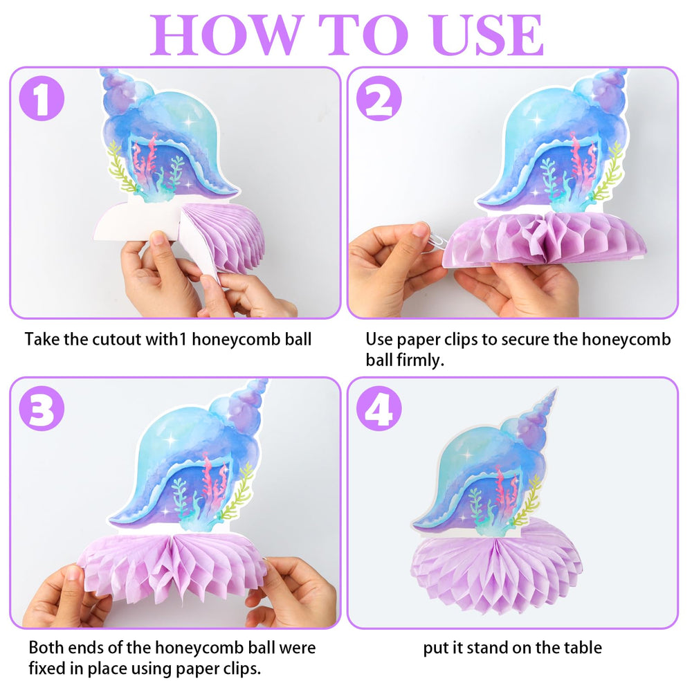 Loghohu mermaid party decor set 1 adds whimsy and quick setup