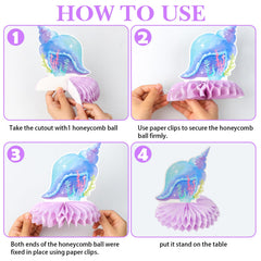 Loghohu mermaid party decor set 1 adds whimsy and quick setup