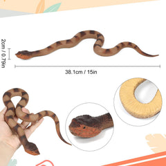 Lohoee snake on branch to scare birds, ideal garden decor.