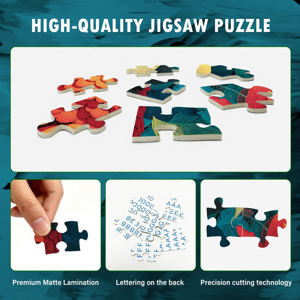 LOJETON Puzzle on wall after completion enhances room style
