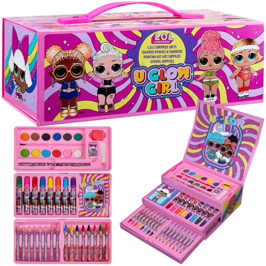 L.O.L. Surprise! colored pencils in travel case encourage creative drawing on the go.