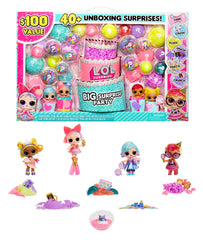 L.O.L. Surprise Big Party ball unboxing reveals four dolls and 40 surprises for imaginative play.