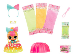 L.O.L. Surprise! Mix & Make Birthday Cake Tot cake mold shapes a stylish dress cake.