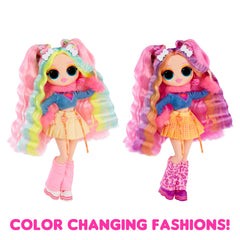 L.O.L. Surprise! OMG Sunshine Color Change Bubblegum DJ leg warmers change with light