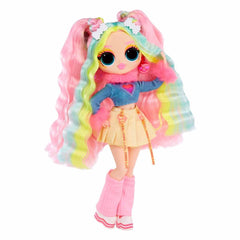 L.O.L. Surprise! OMG Sunshine Color Change Bubblegum DJ shoes turn purple in light