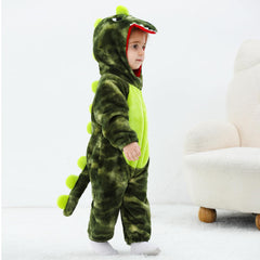 LOLANTA Dinosuar two-way zipper makes dressing easy for parents.
