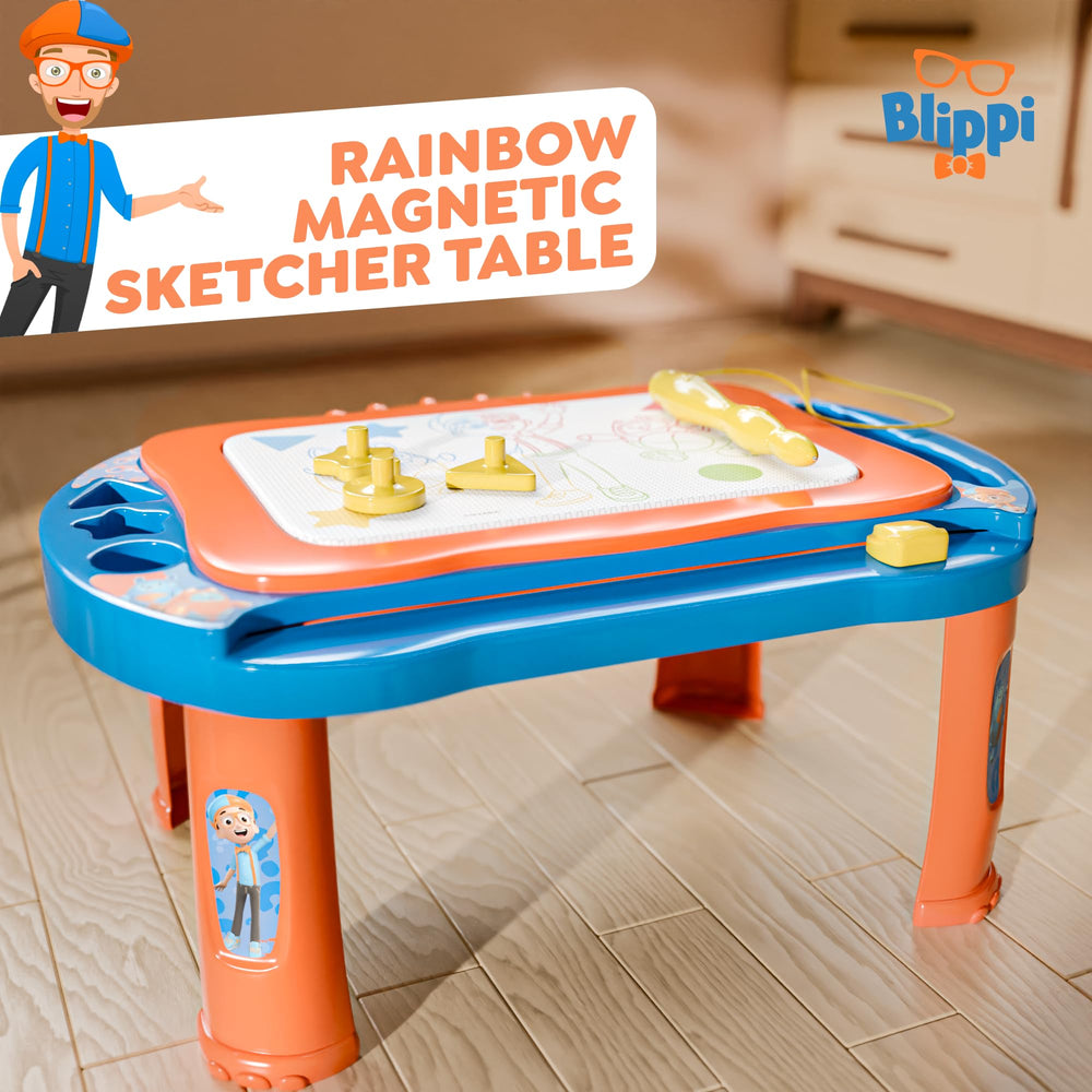 Lollipop Blippi magnetic stamps with three shapes for creative play and fine motor fun.