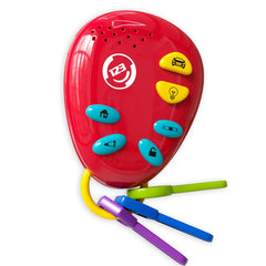 Lollipop Kids Car Keys sensory-teether with soothing textures for on-the-go play.