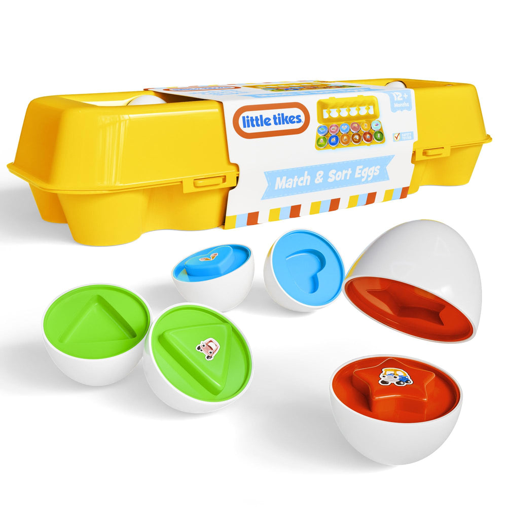Lollipop Little Tikes matching egg toy: twelve colorful eggs for color and shape learning