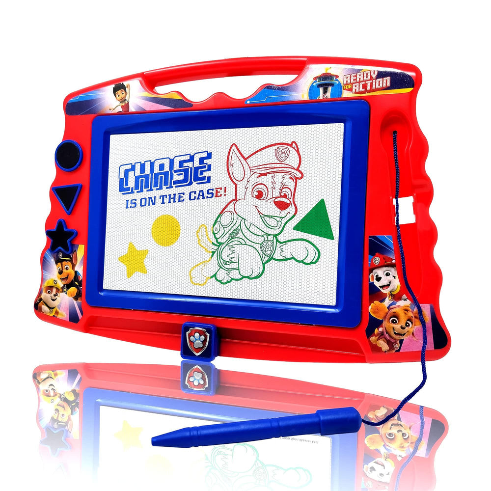 Lollipop Paw Patrol magnetic drawing board blue stylus offers mess-free drawing for kids