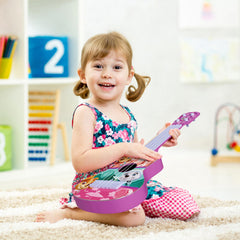 Lollipop Paw Patrol Party Ukulele with strap enables easy portability for travel