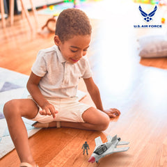 Lollipop Sky Raider pilot figure with poseable joints enables interactive rescue scenes.