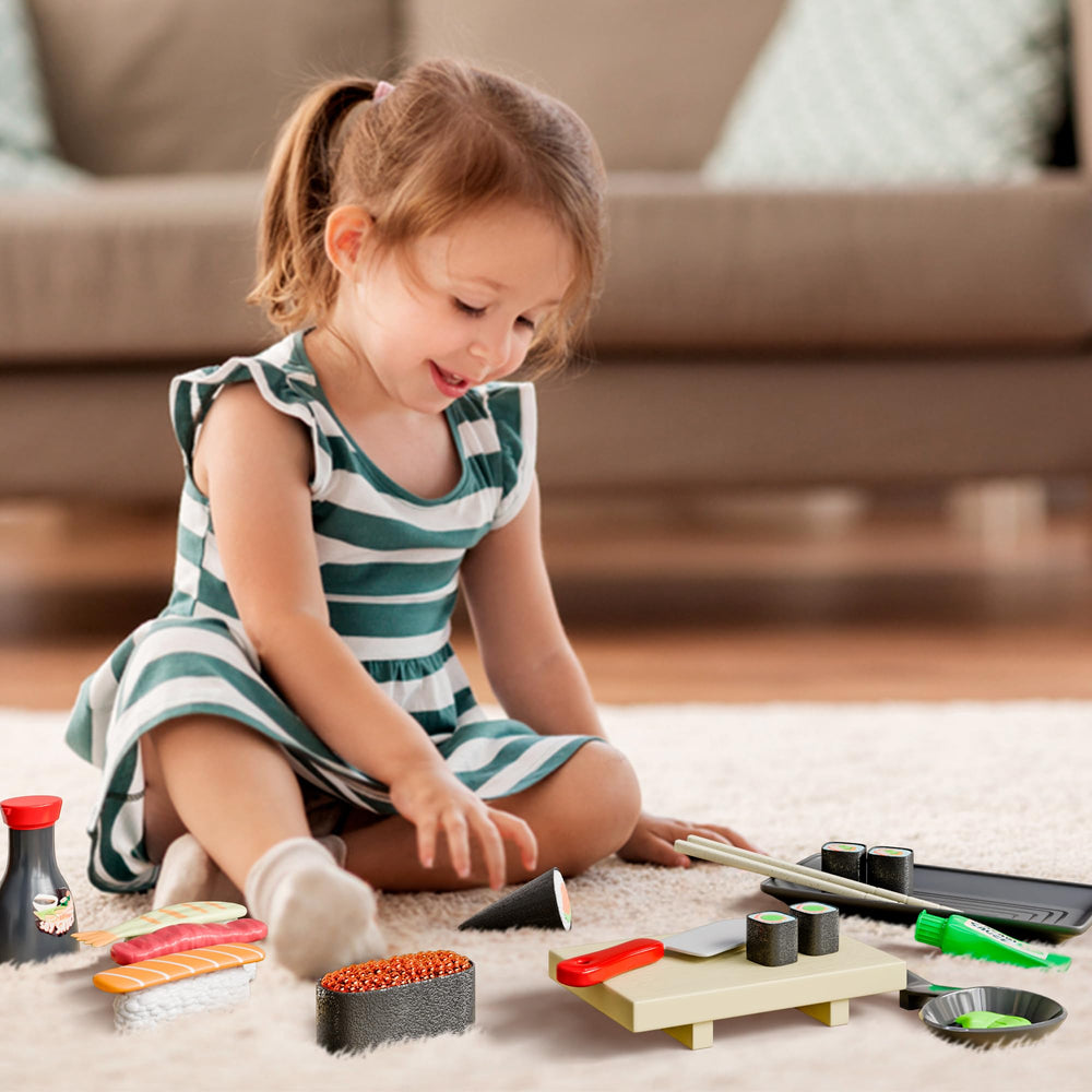 Lollipop Sushi Child-Friendly Design features easy-to-hold pieces for small hands.